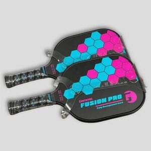 Pair of GAMMA Fusion Pro G Pickleball Paddles Poly Honeycomb 8oz NEW